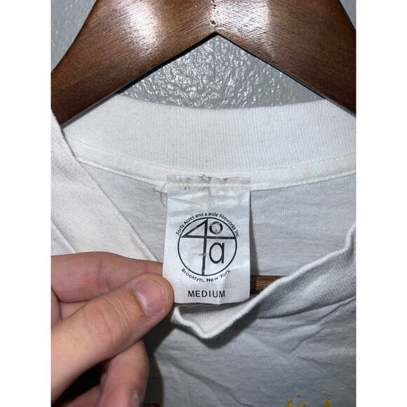 Vintage Spike Lee Shirt Jungle Fever Movie Film Newspaper Race Killer 90s Tee M - Picture 6 of 13